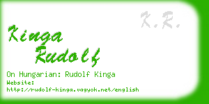 kinga rudolf business card